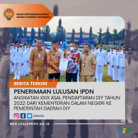 Penerimaan Lulusan IPDN Angkatan XXIX Asal Pendaftaran DIY dari Kementerian dalam Negeri ke Pemerintah Daerah DIY